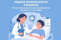 С 14 по 20 сентября 2026 года &mdash; Неделя безопасности пациента